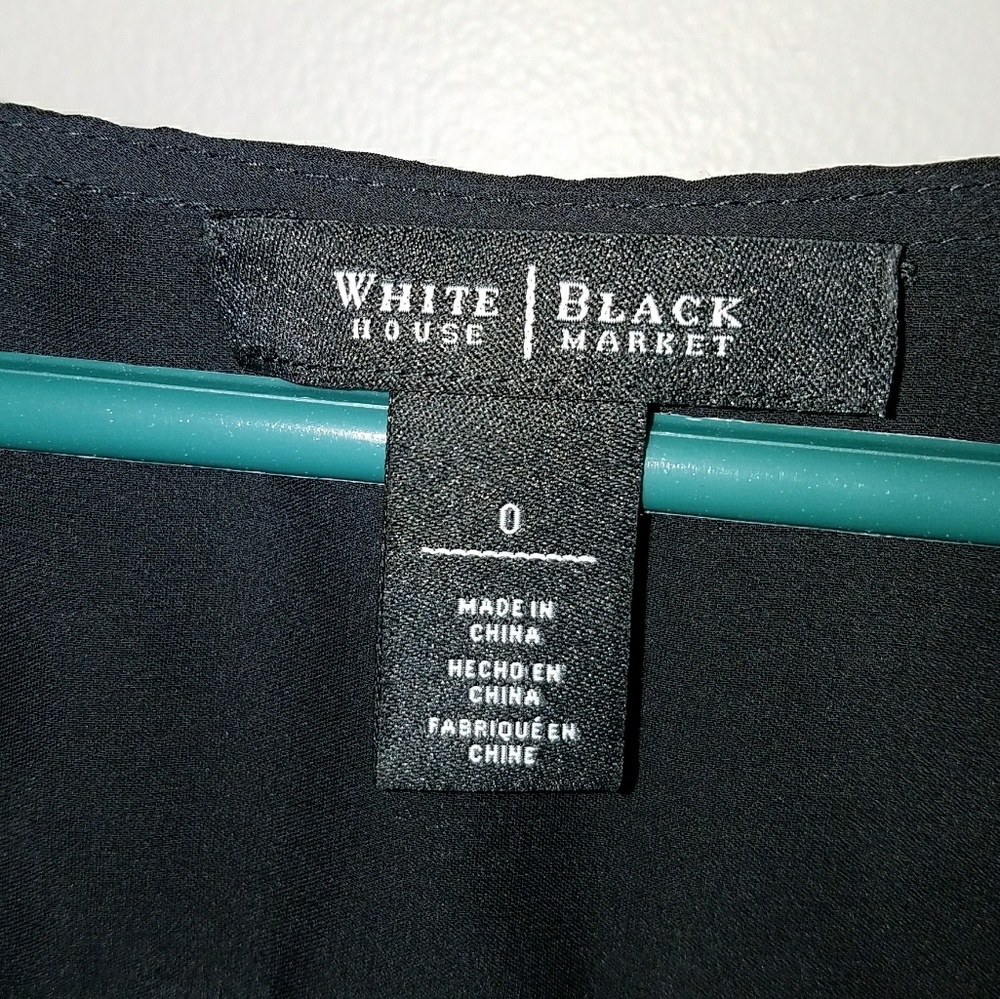 WHBM Black Embroidered Dress - Picture 2 of 5